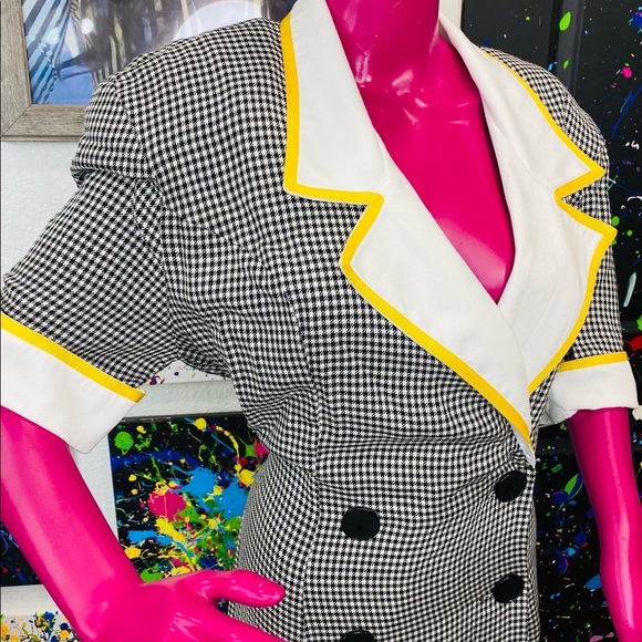 Vintage Houndstooth Dress- Plus-size - Picture 6 of 9